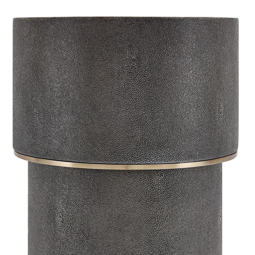 Partenope 23 in. Accent Table - Charcoal