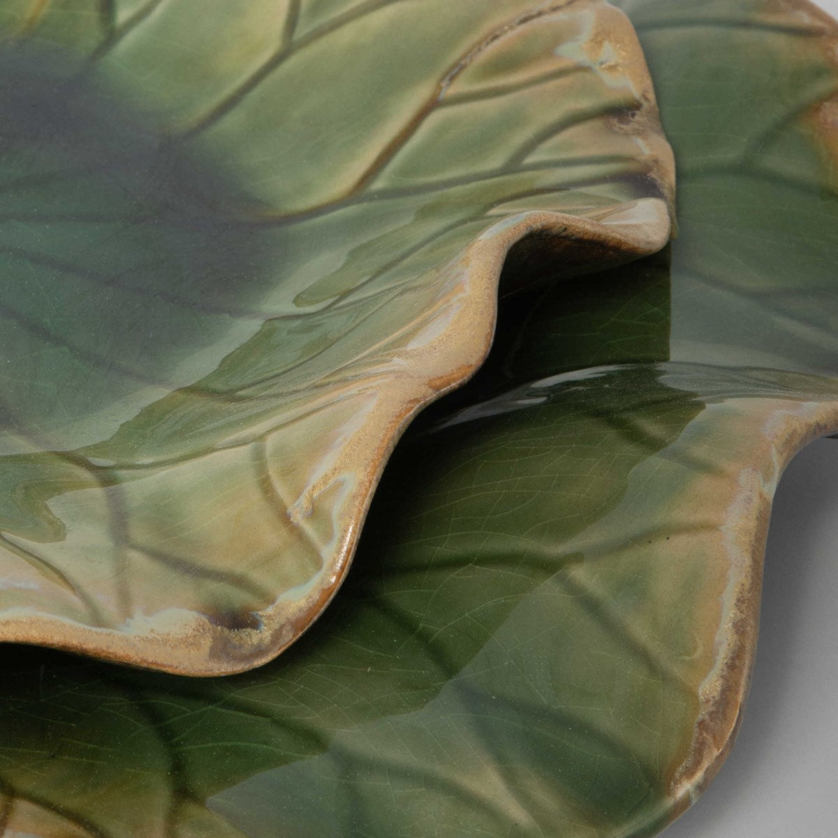 Lungo 18 in. Green Ceramic Wall Decor - Set of 3