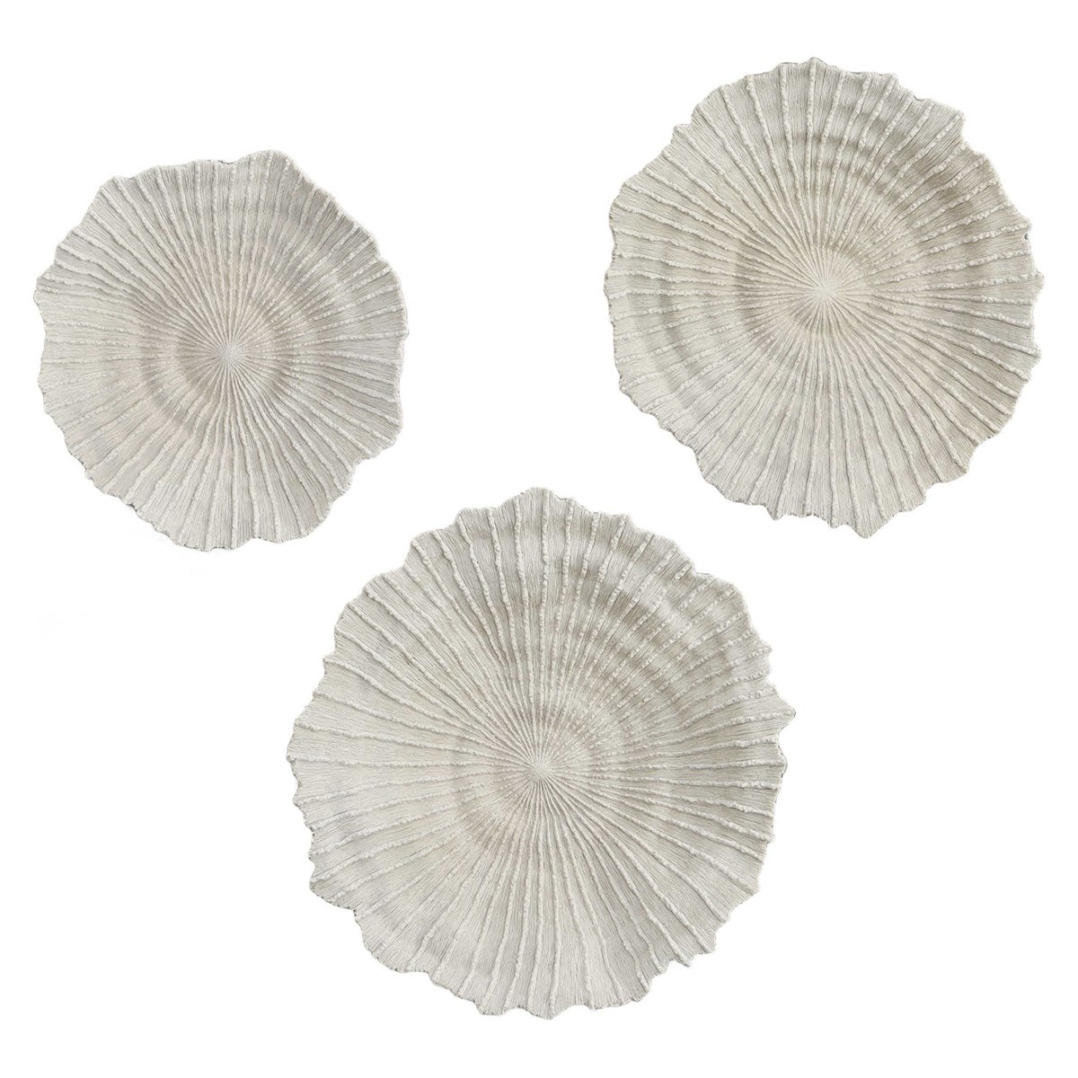 Uri 22 in. Sea Coral Wall Decor - Set of 3