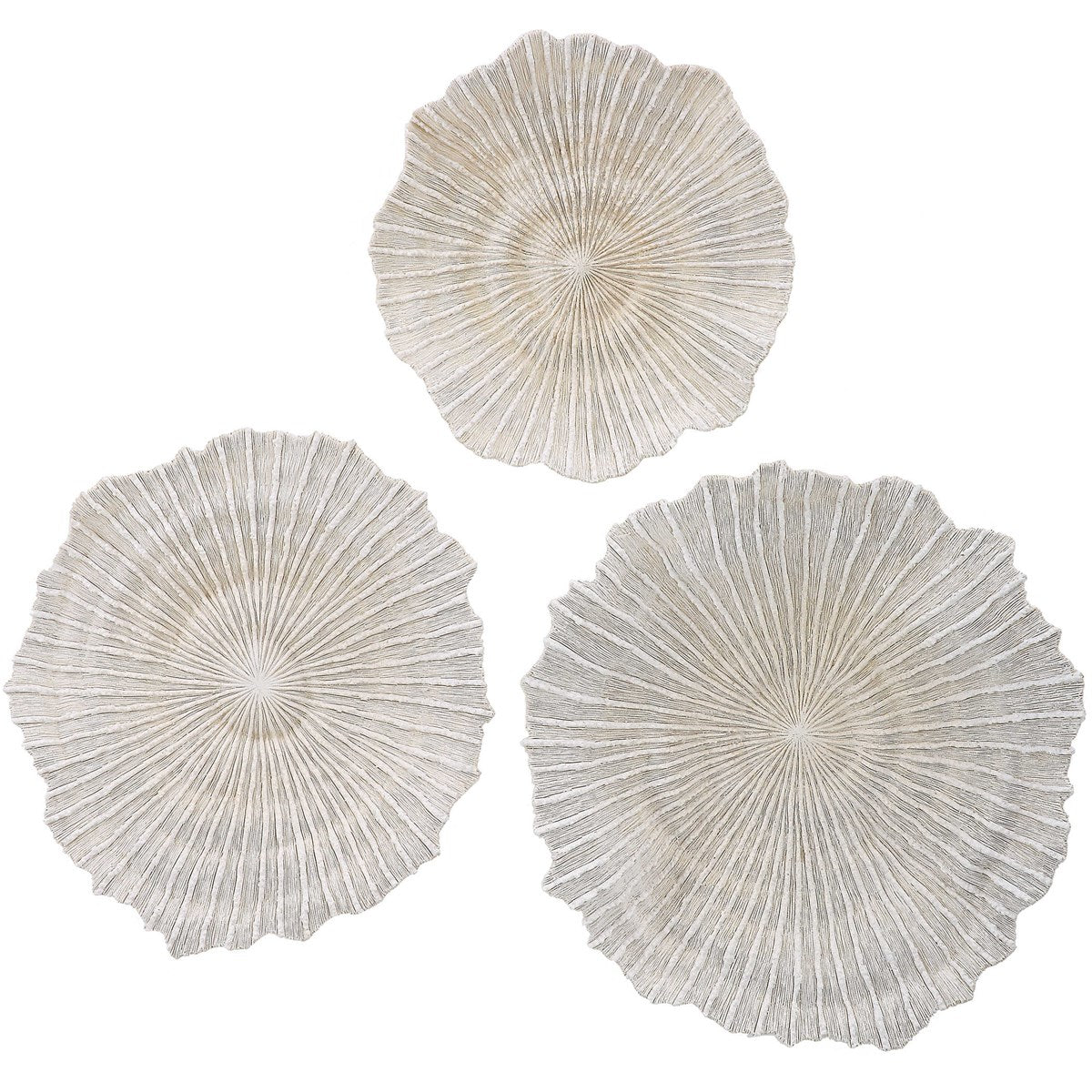 Uri 22 in. Sea Coral Wall Decor - Set of 3