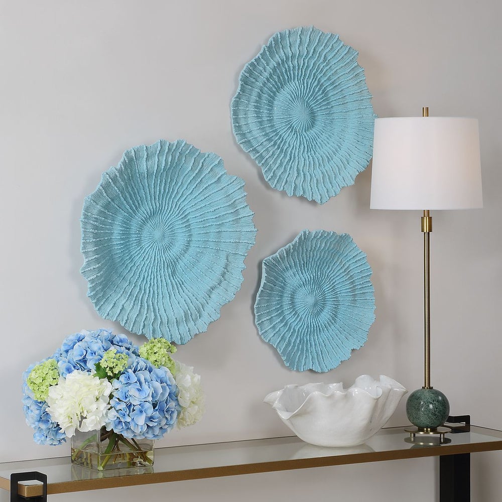 Handcrafted Sea Corals Wall Decor - Set of 3