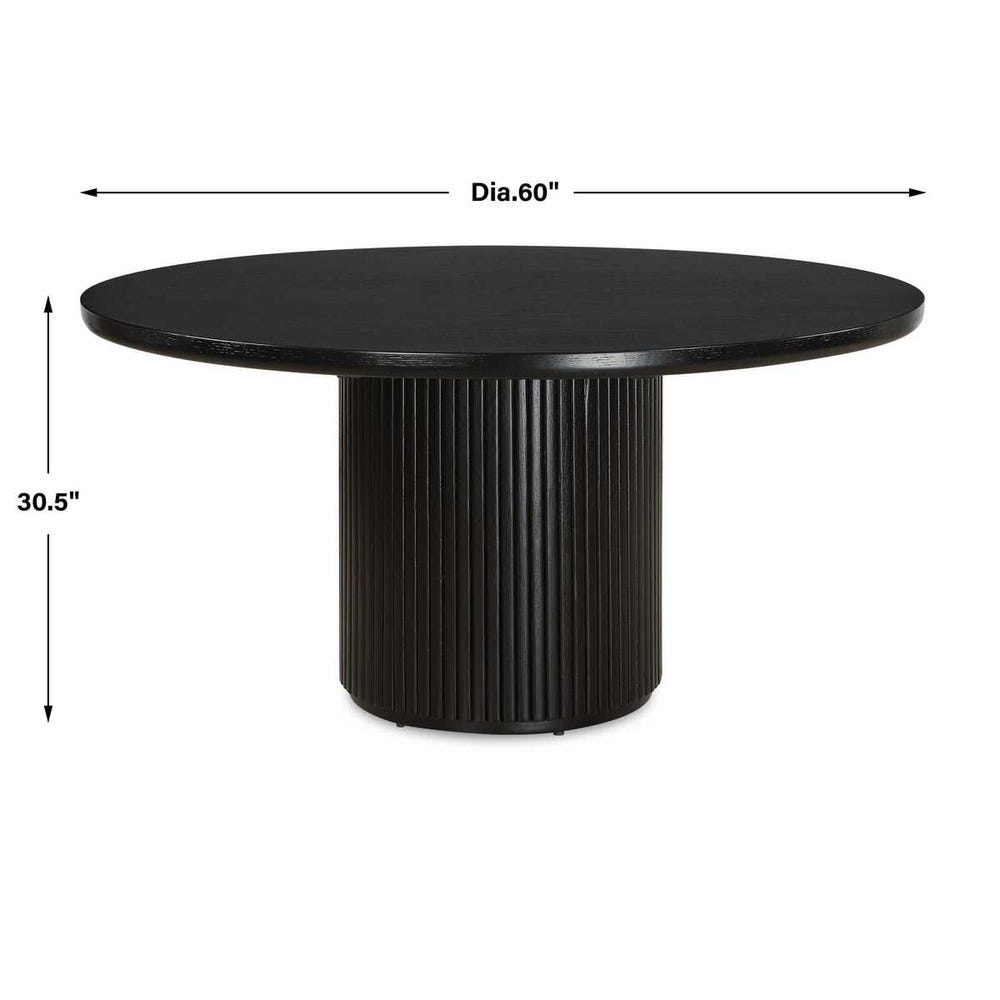 Fiernaz 60 in. Oak Wood Dining Table