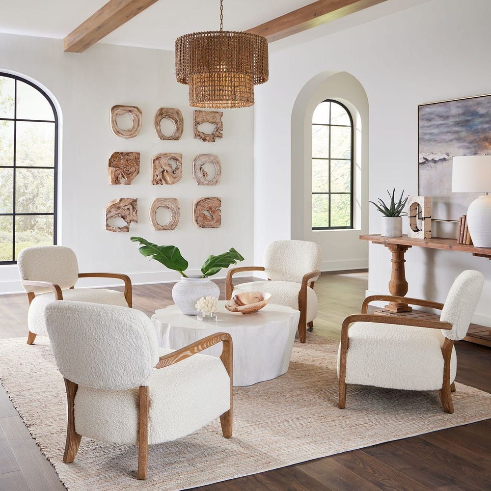 Whitewashed Coffee 16 in. Wood Wall Art - Set of 9
