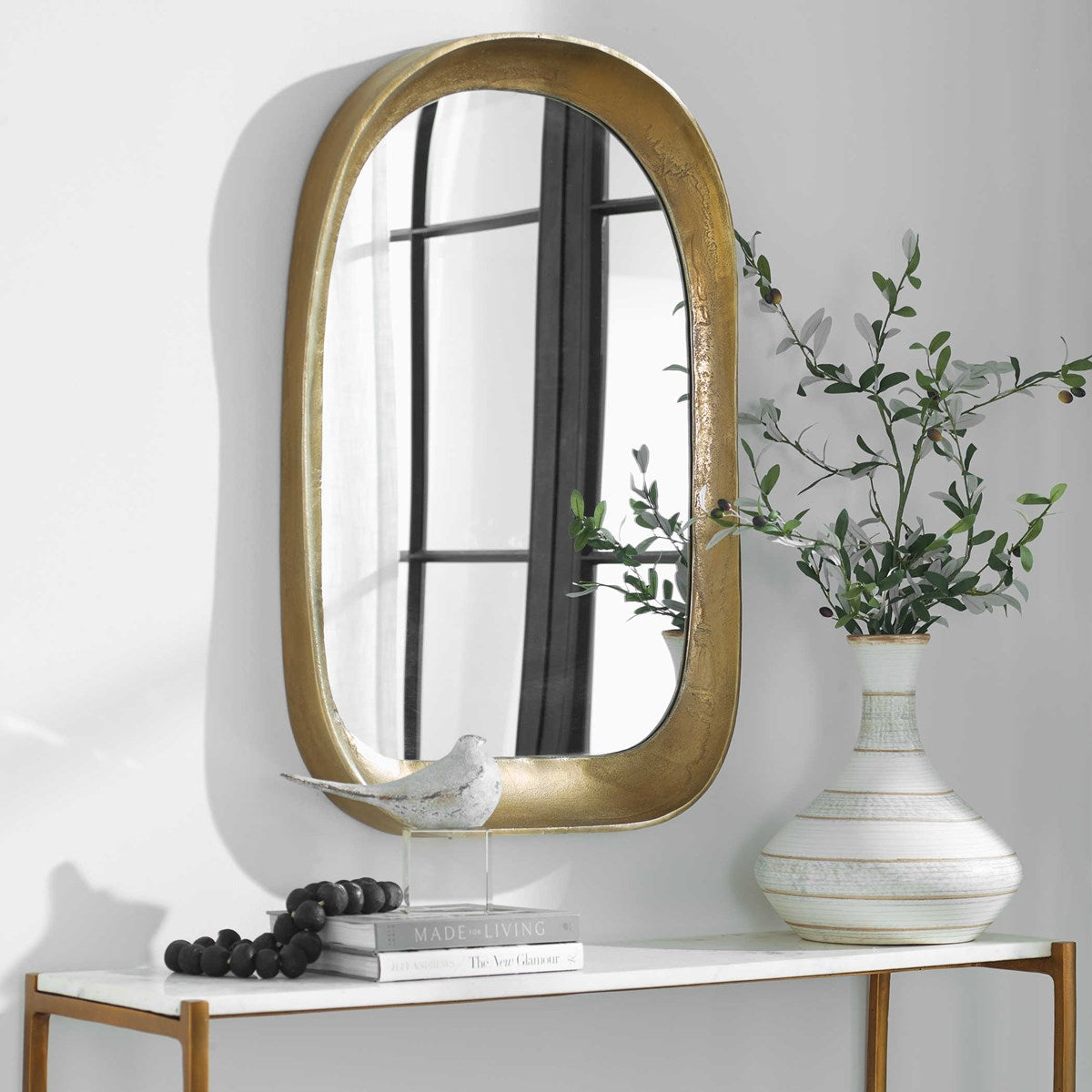 Gerfalco 36 in. Arch Mirror