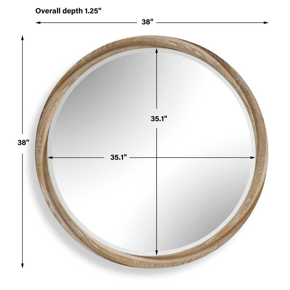 Cropalati 38 in. Round Mirror
