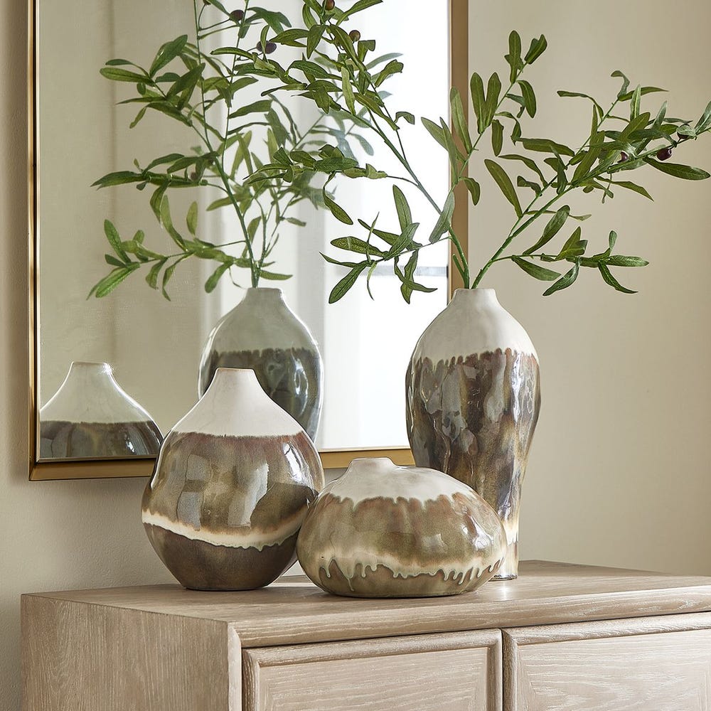 Faedis Ceramic Outdoor Vases - Set of 3