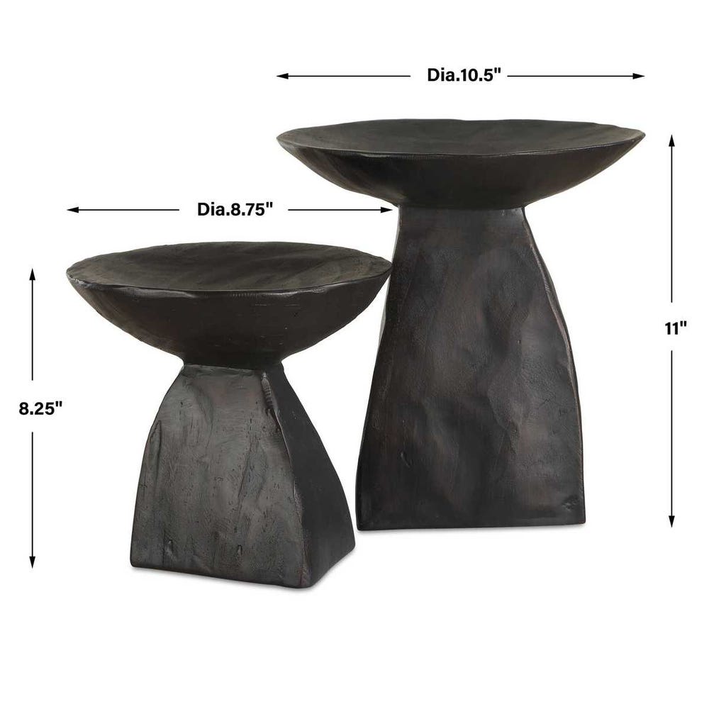 Castanea Pedestal Bowl - Set of 2