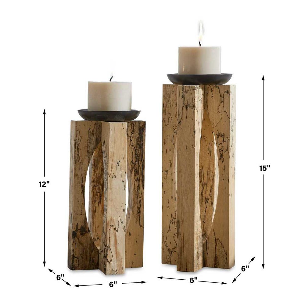 Armo 15 in. Candleholders - Set of 2
