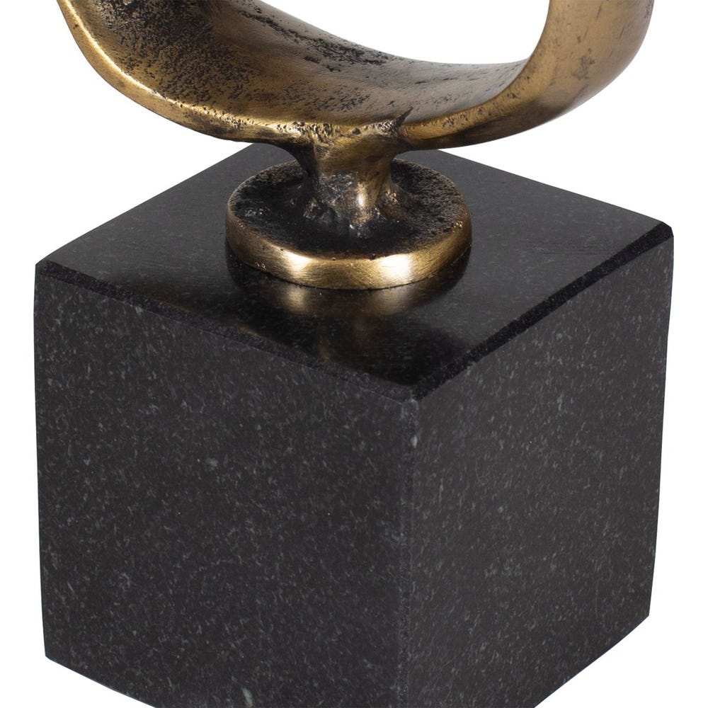 Ulmi Black Marble Base Sculpture