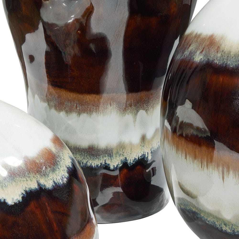 Mascia Ceramic Outdoor Vases - Set of 3