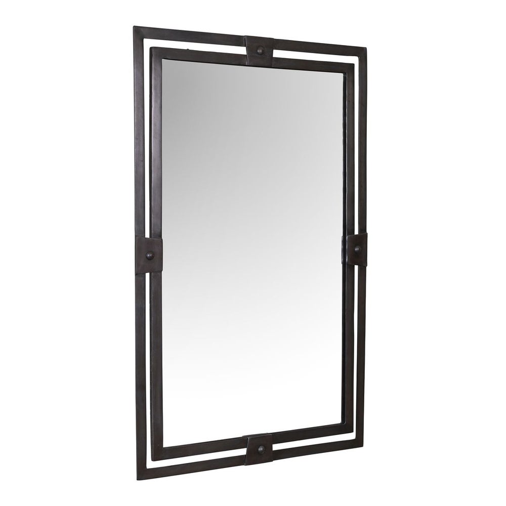 Dussoi 36 in. Iron Frame Mirror