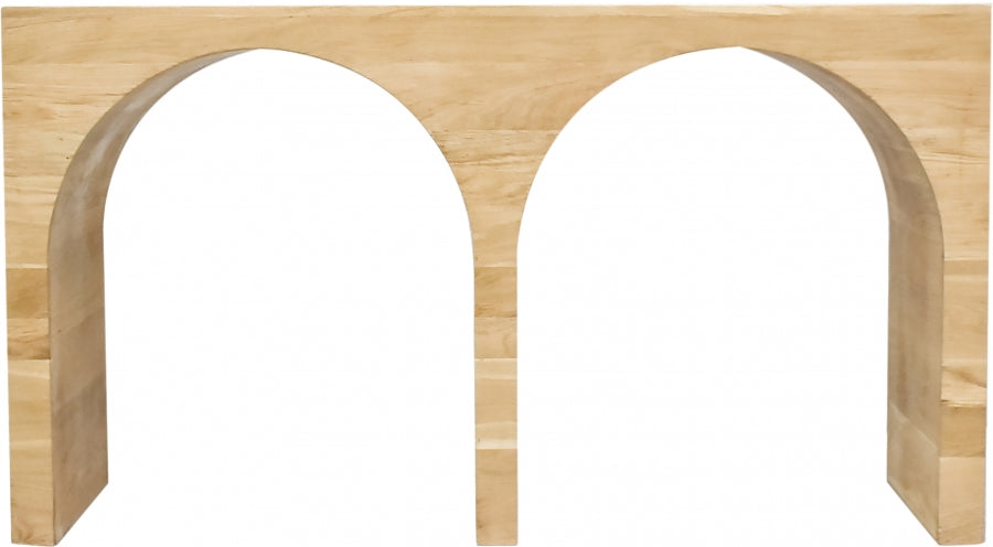 Oulx 54 in. White Oak Console Table - Natural