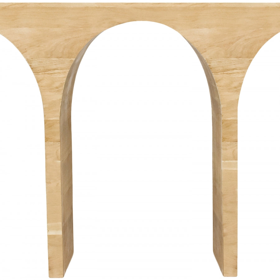 Oulx 54 in. White Oak Console Table - Natural