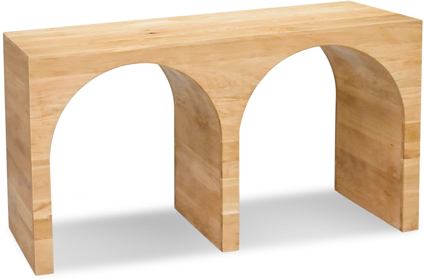 Oulx 54 in. White Oak Console Table - Natural