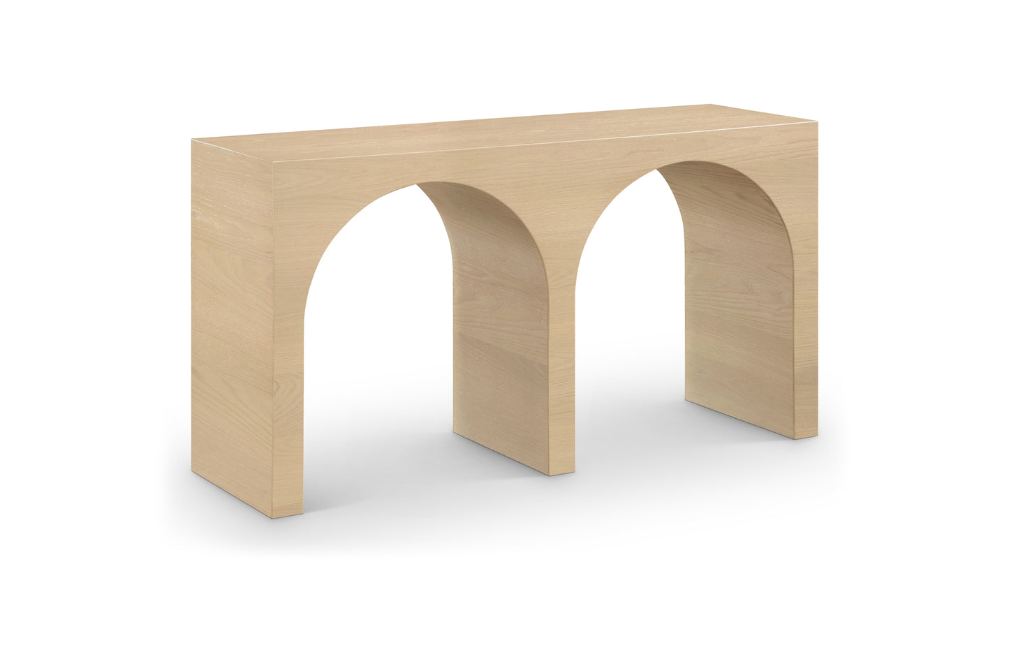 Oulx 54 in. White Oak Console Table - Natural