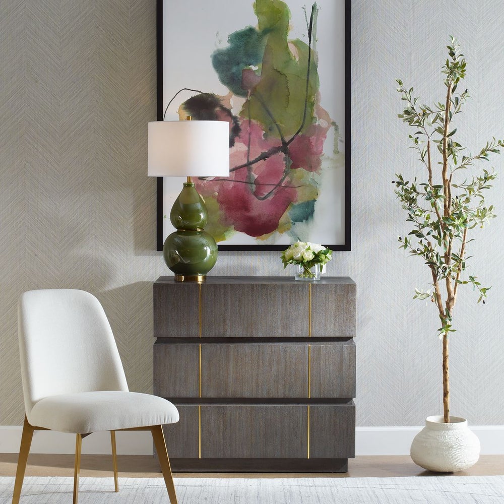 Borsari 37 in. Acacia Veneer Chest