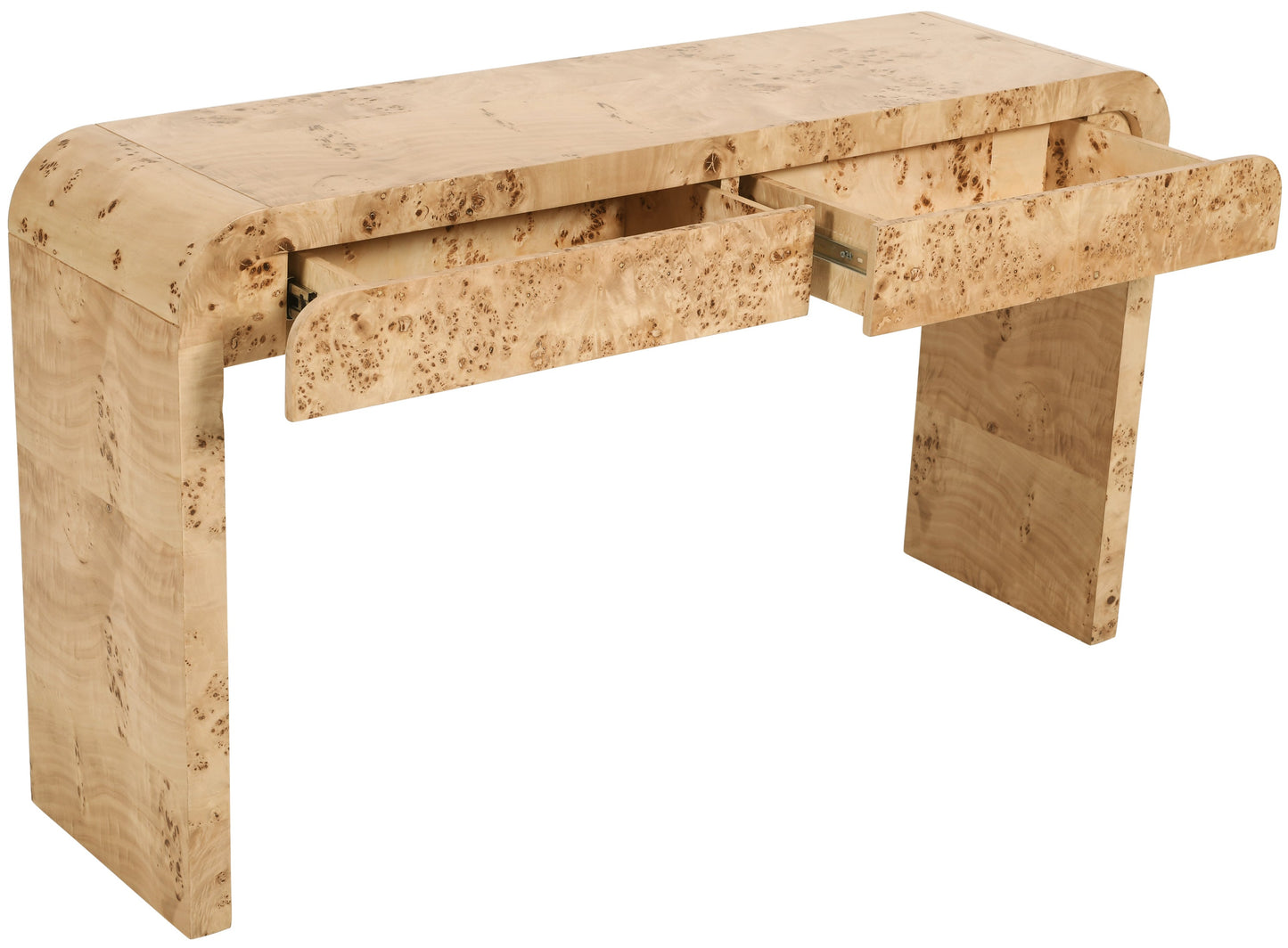 Arcevia 54 in. Ash Burl Wood Console Table