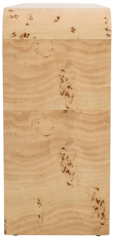 Arcevia 54 in. Ash Burl Wood Console Table