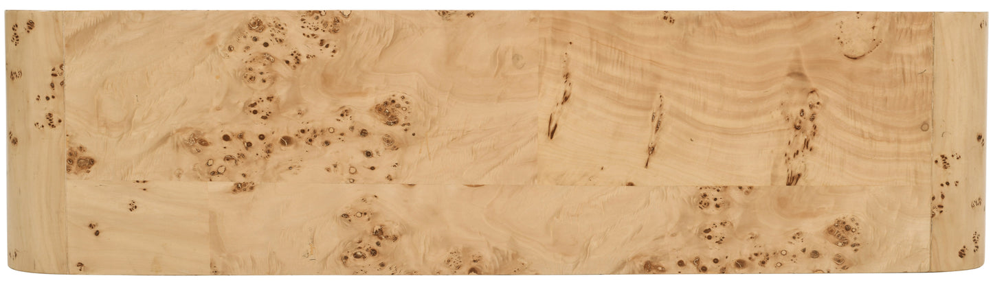 Arcevia 54 in. Ash Burl Wood Console Table