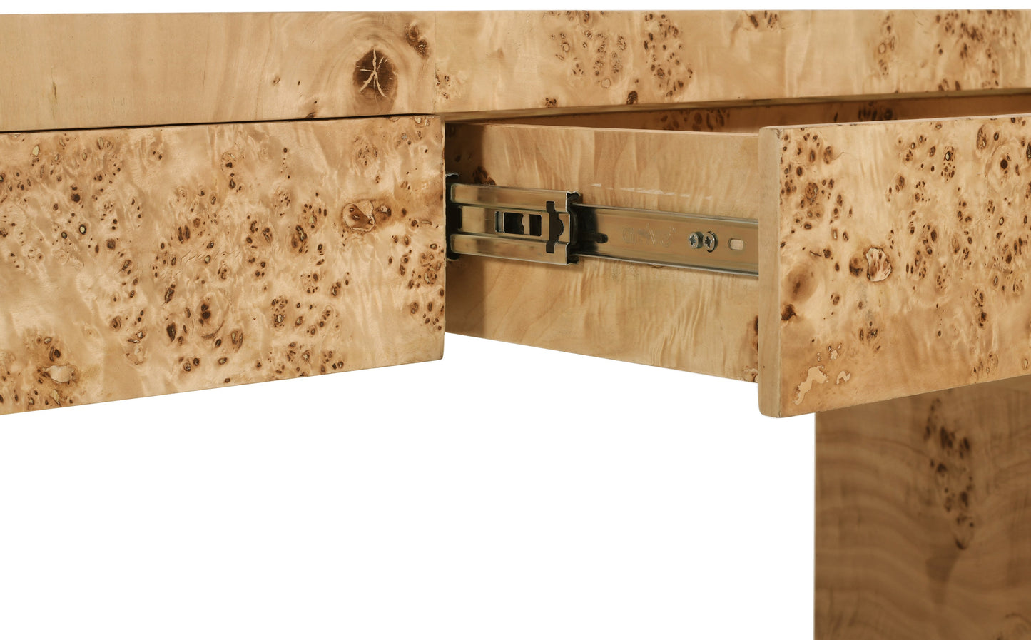 Arcevia 54 in. Ash Burl Wood Console Table
