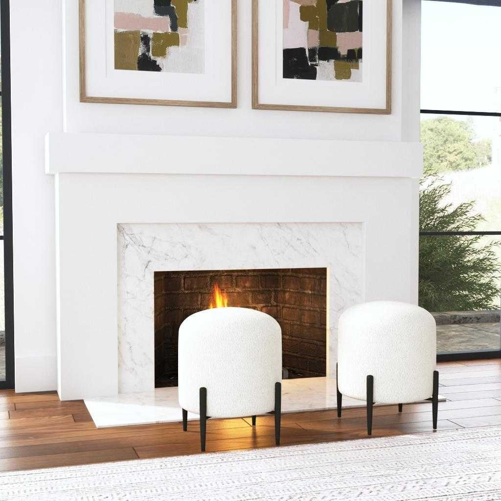 Fraciscio Plush Ottoman