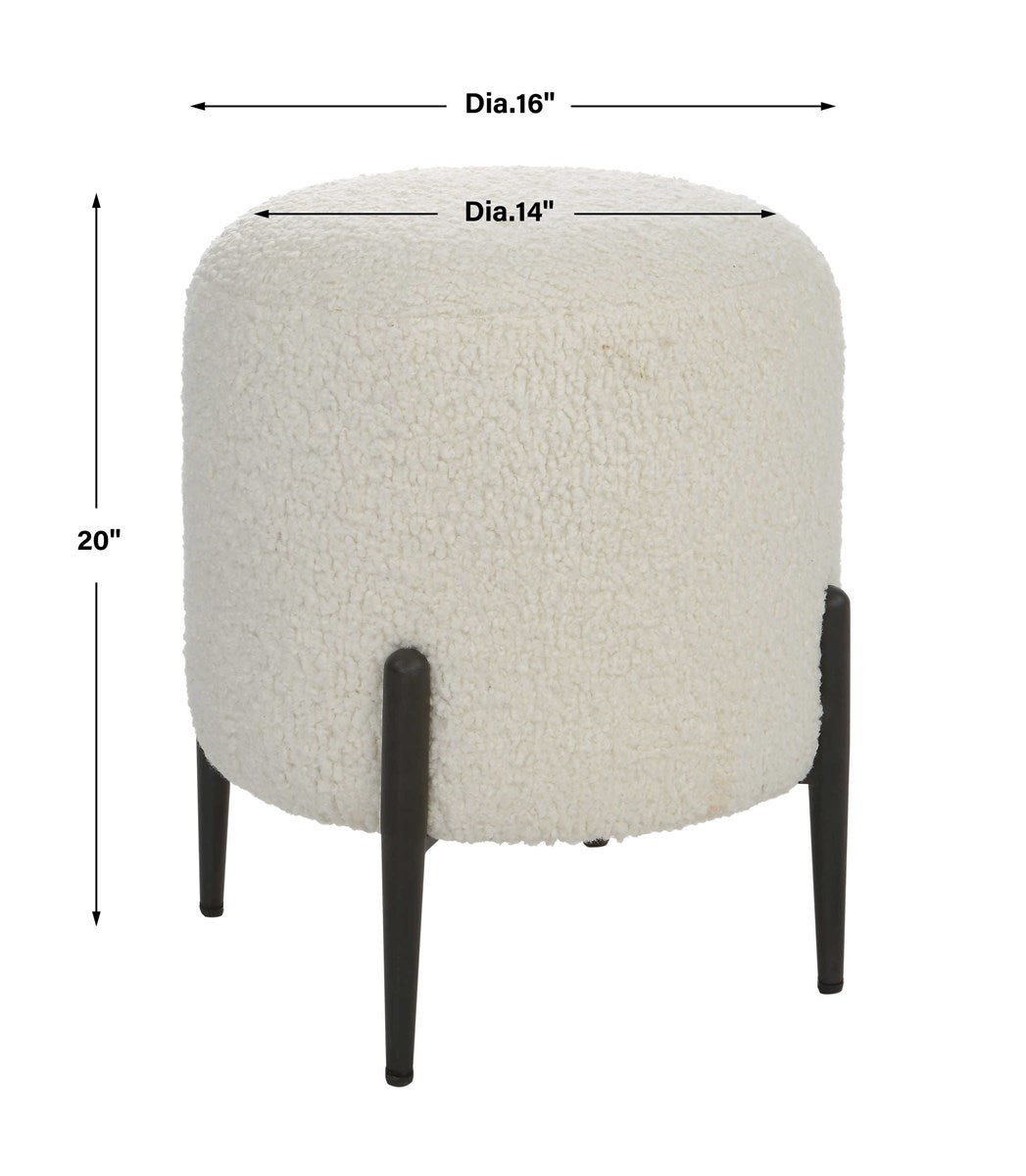 Fraciscio Plush Ottoman