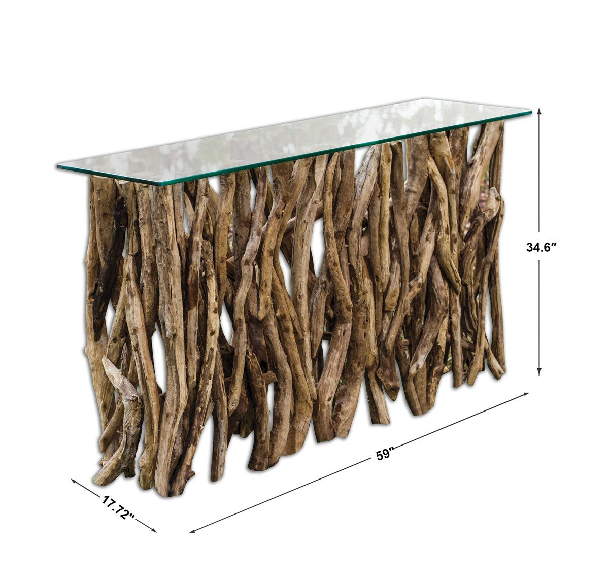 Madera 59 in. Teak Wood Console
