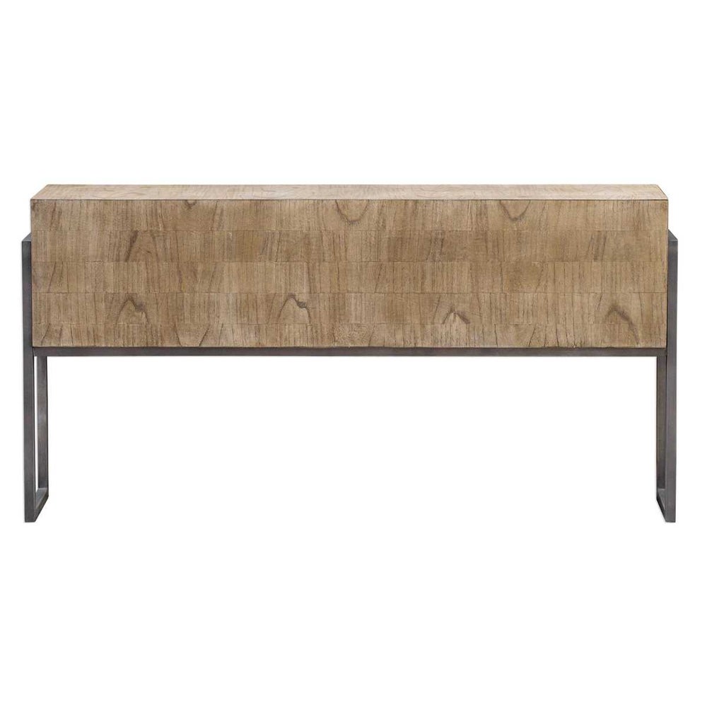Benito 60 in. Mahogany Wood Console Table