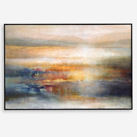 Sea Dusk 61 in. Hand Painted Canvas