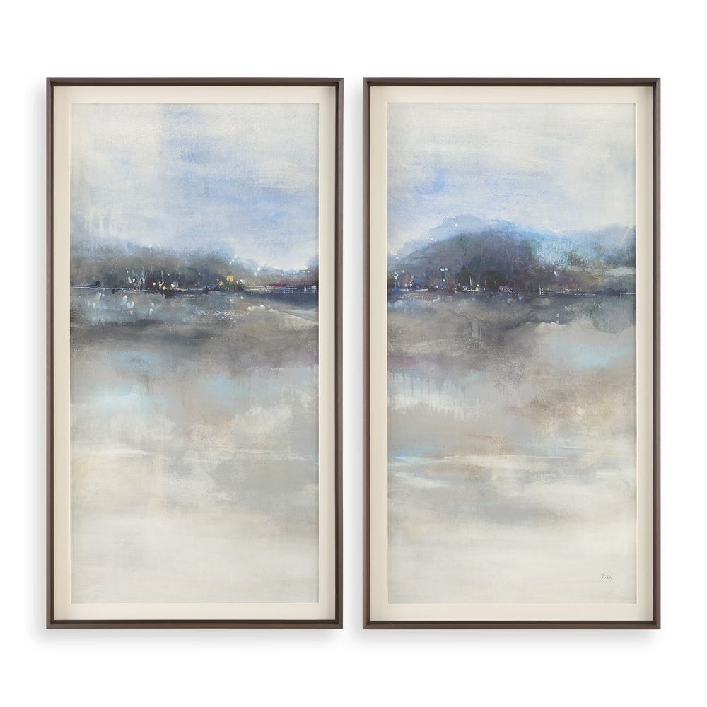 Veil of Dusk 52 in. Framed Prints - Set of 2