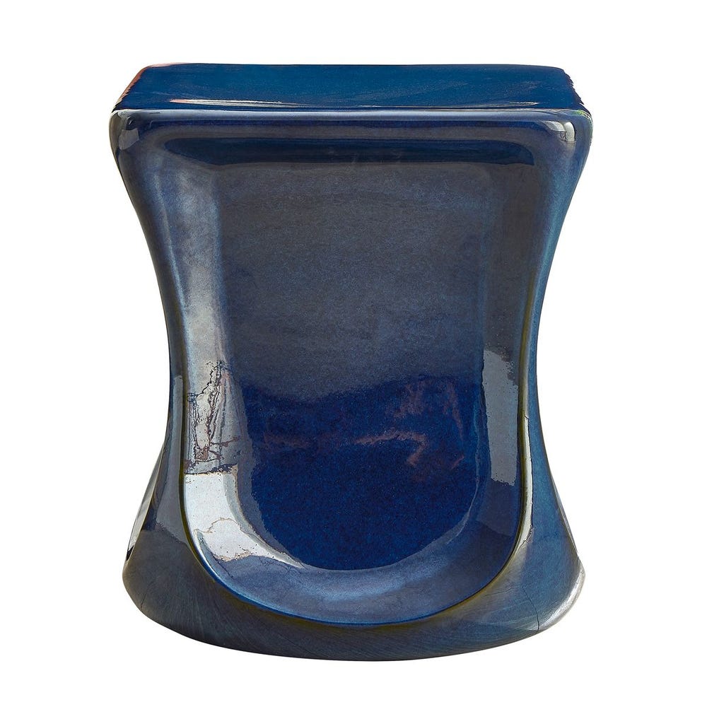 Alcide 18 in. Earthenware Outdoor Accent Table