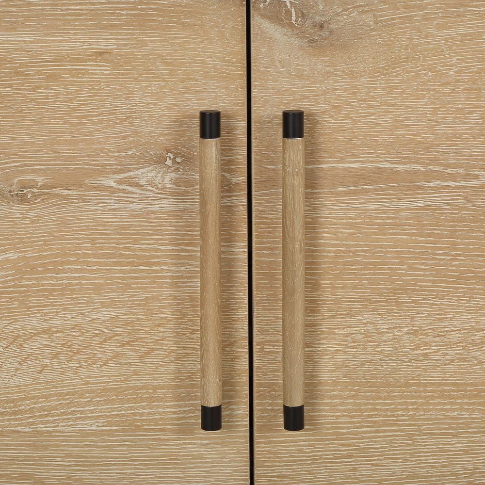 Amendola 79 in. Oak Wood Cabinet