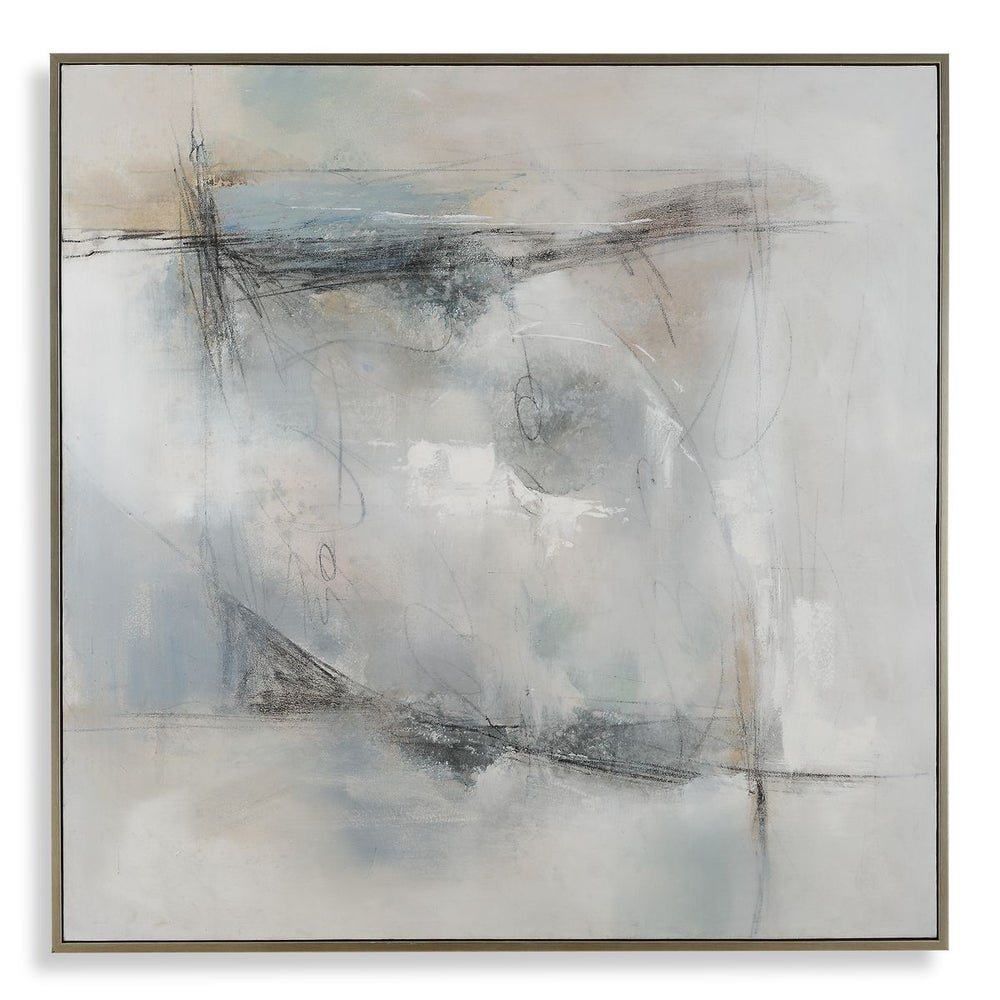 Coastal Haze 62 in. Hand Painted Canvas