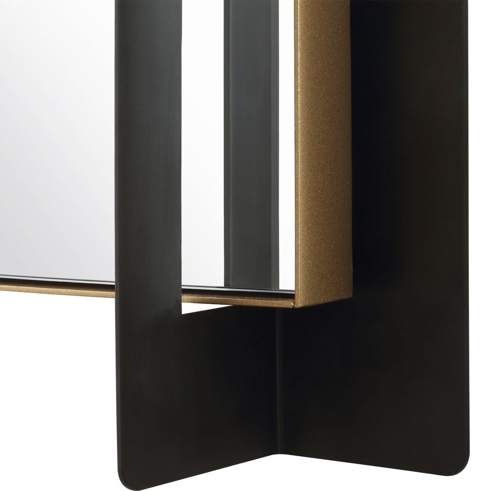 Stradone 39 in. Iron Frame Mirror