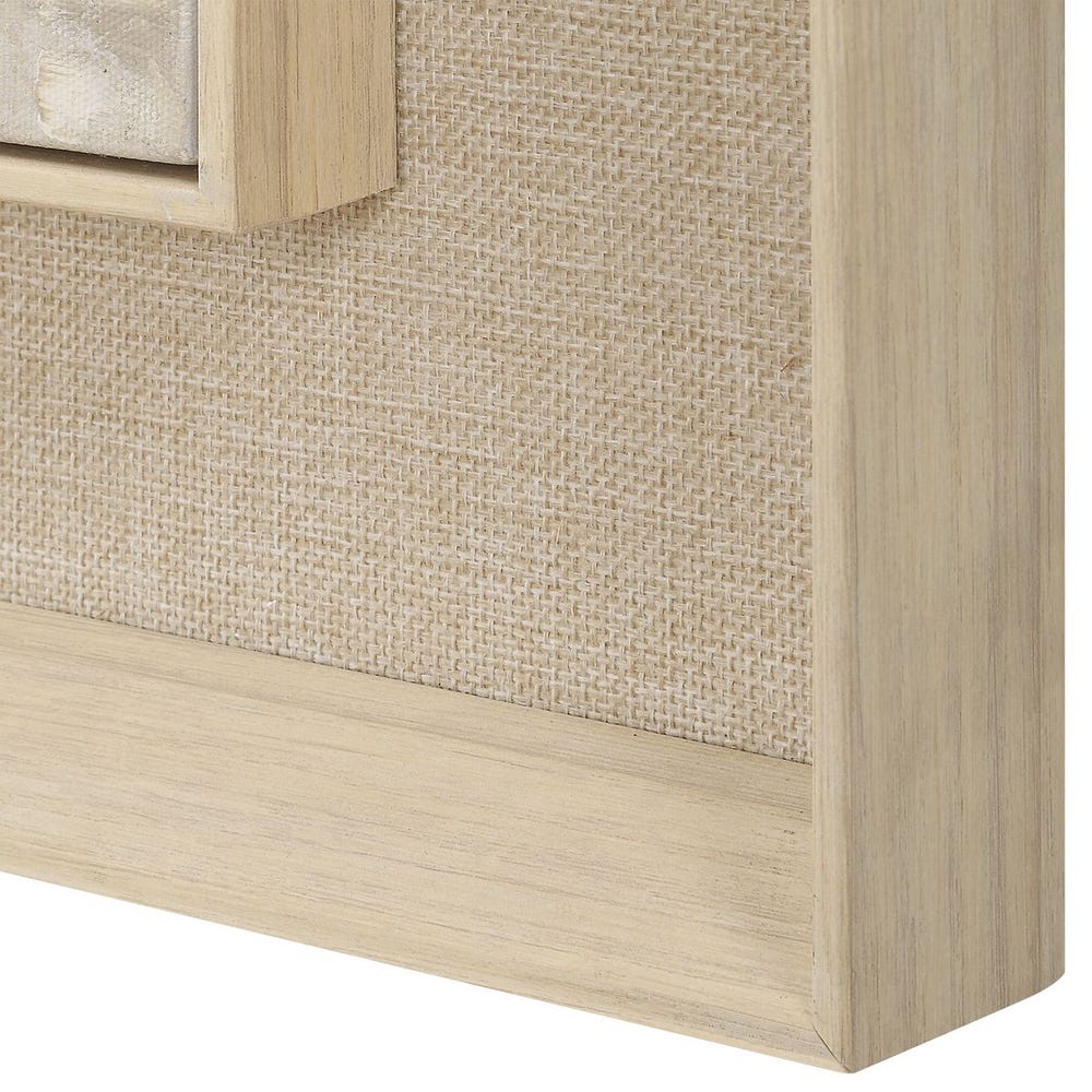 Ochre Accents 59 in. Hand Painted Canvas