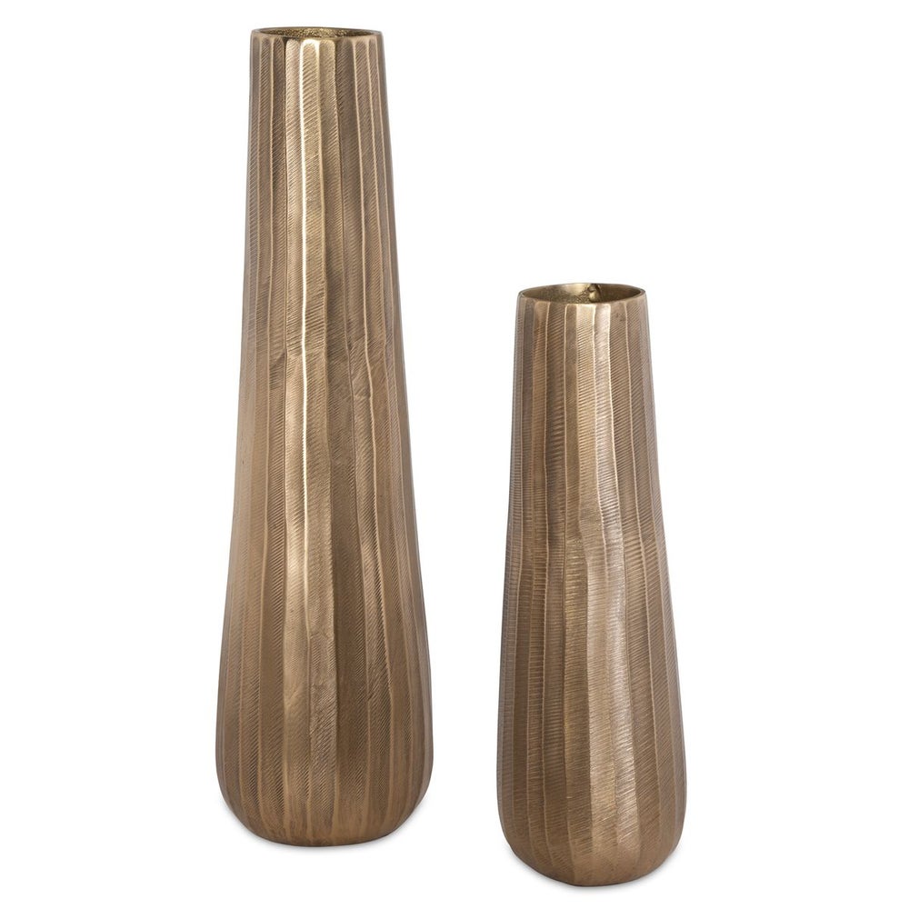 Roisan Cast Aluminum Vase - Set of 2