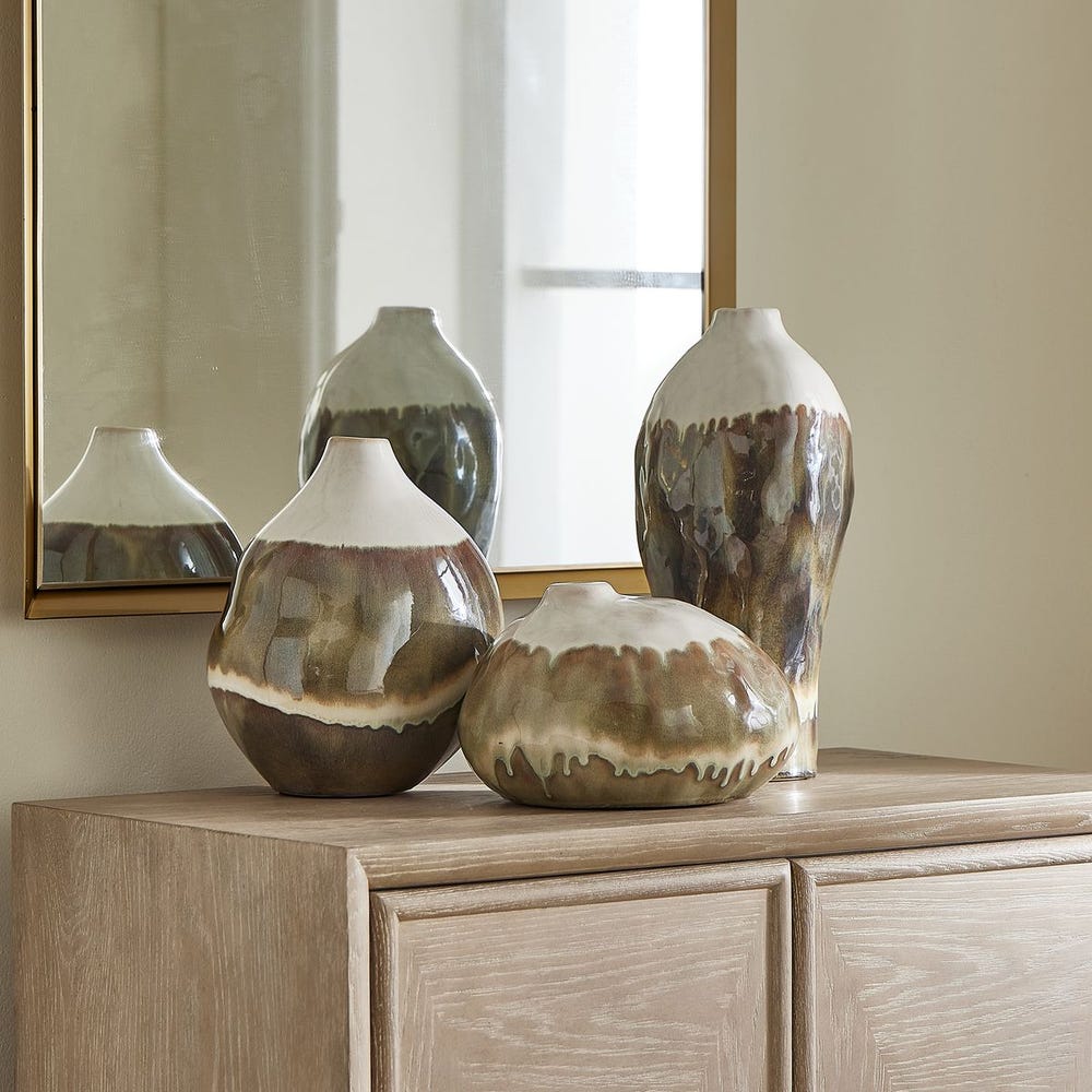 Faedis Ceramic Outdoor Vases - Set of 3