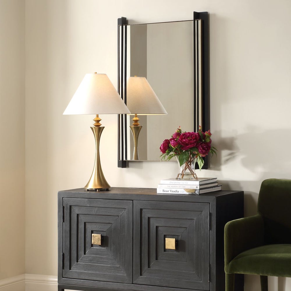 Stradone 39 in. Iron Frame Mirror