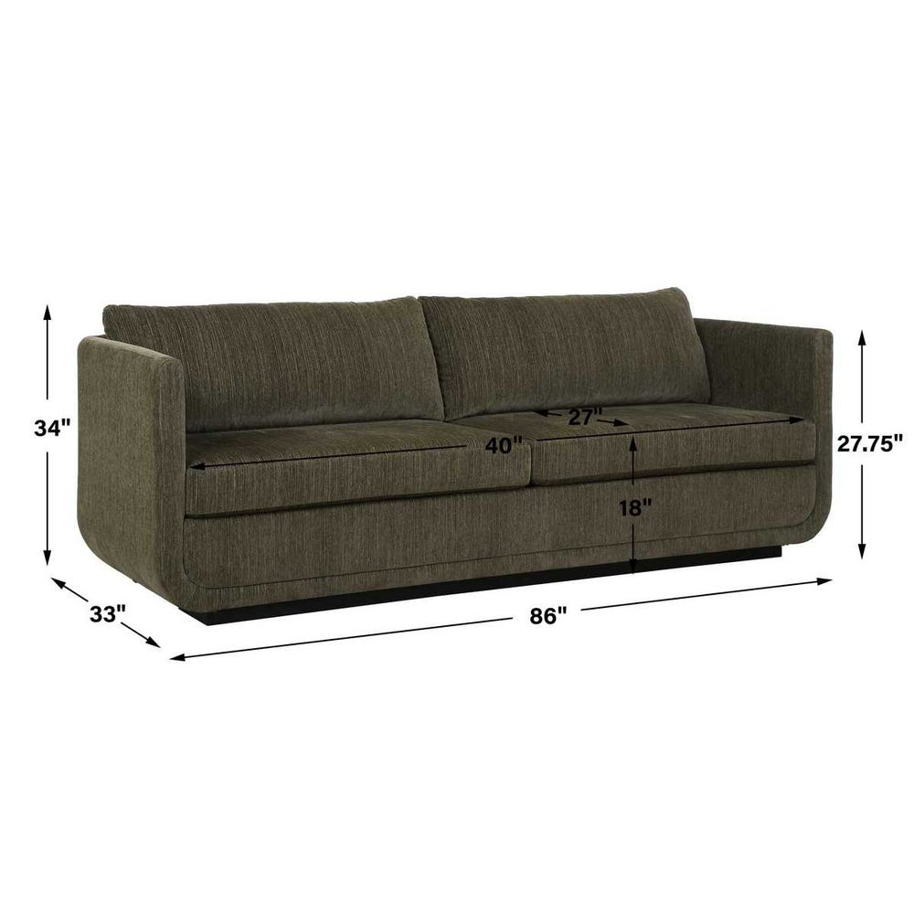 Cerda 86 in. Sofa - Herb
