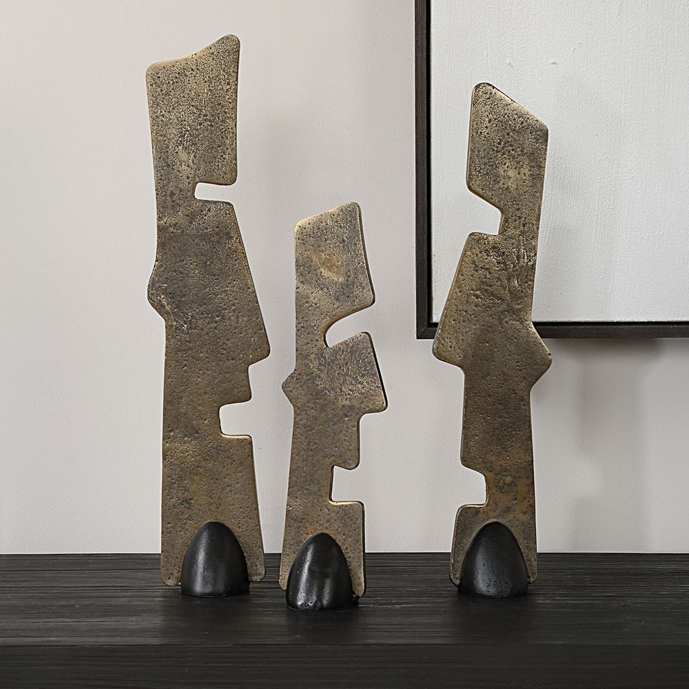 Caminata Bronze Sculptures - Set of 3