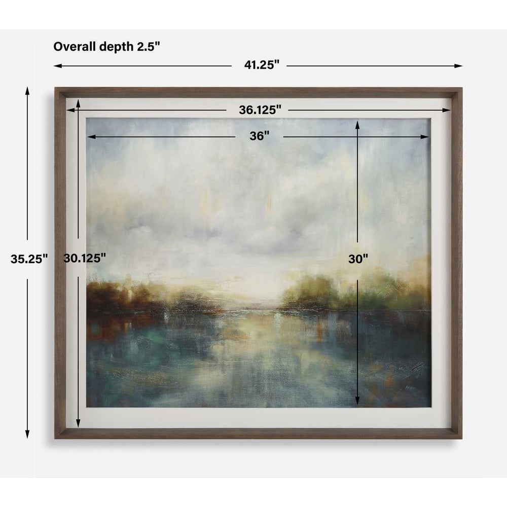 Whispering Waters 41 in. Framed Print