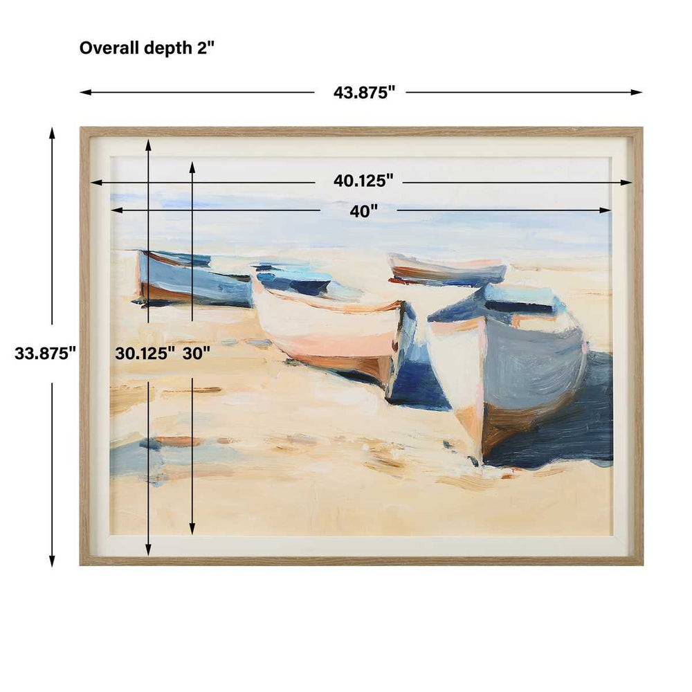 Tranquil Shores 44 in. Framed Print