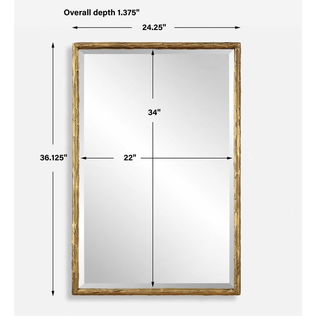 Bagnarola 36 in. Vanity Mirror