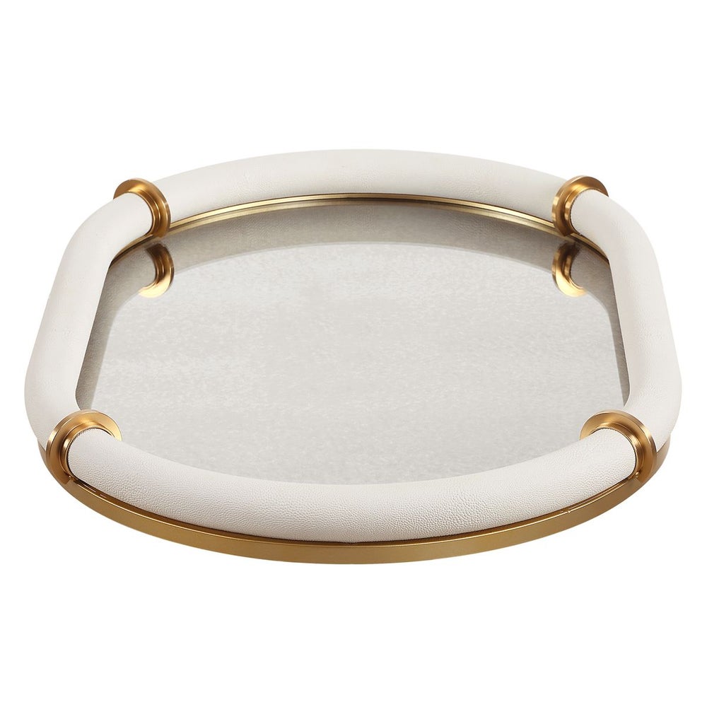Matera Oval Mirrored Tray