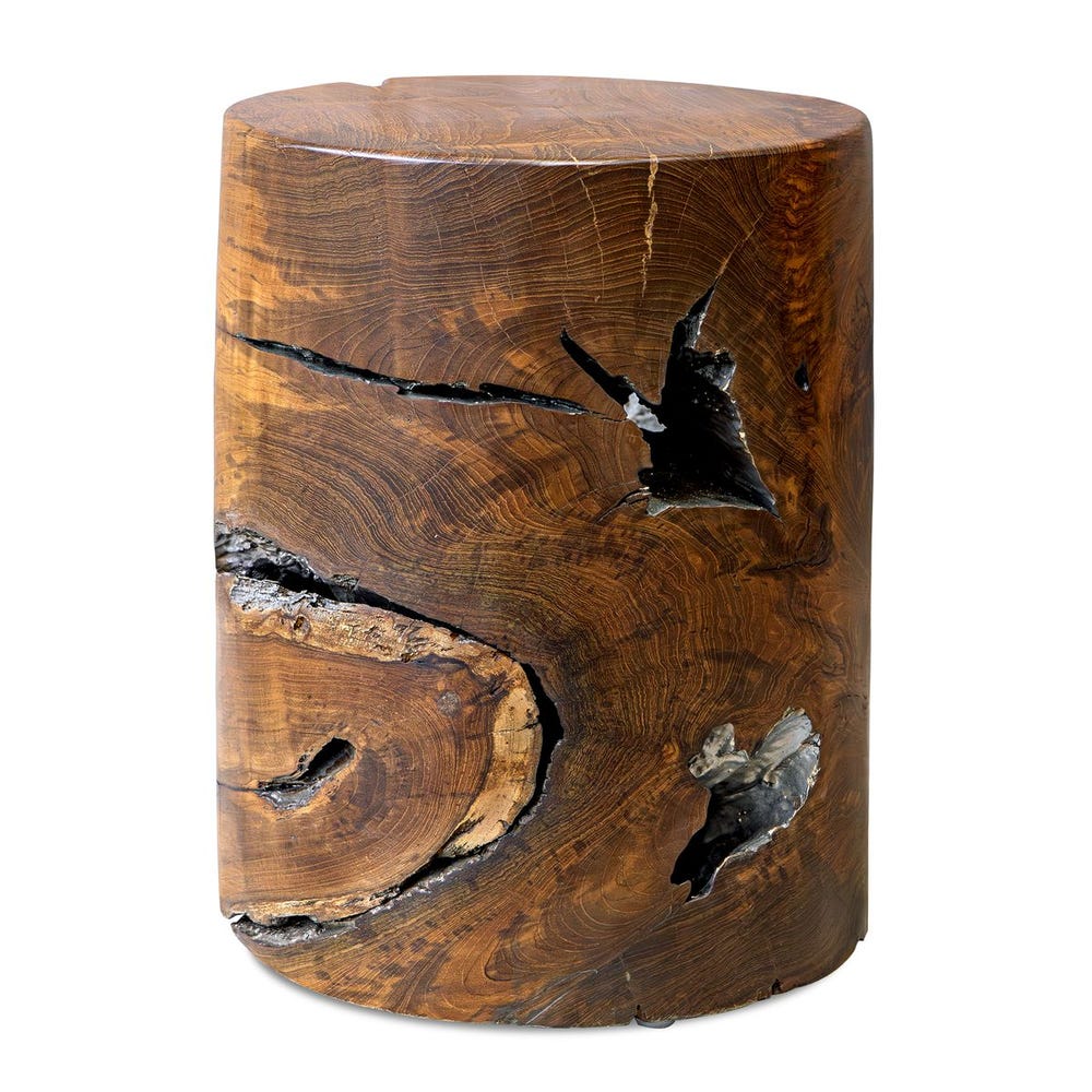 Ostra 18 in. Teakwood Accent Table