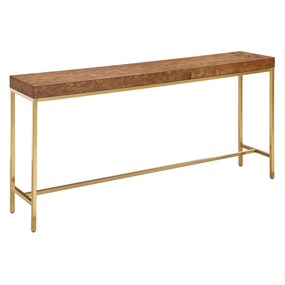 Terme 60 in. Burl Veneer Console Table
