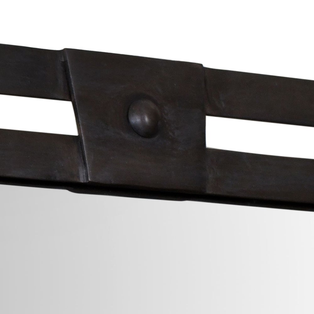 Dussoi 36 in. Iron Frame Mirror