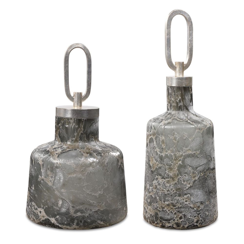 Piceno Glass Bottles - Set of 2