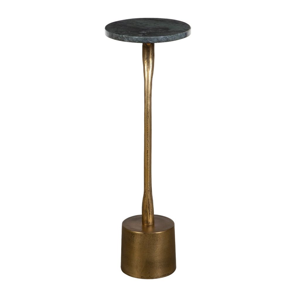 Revine 24 in. Marble Top Accent Table