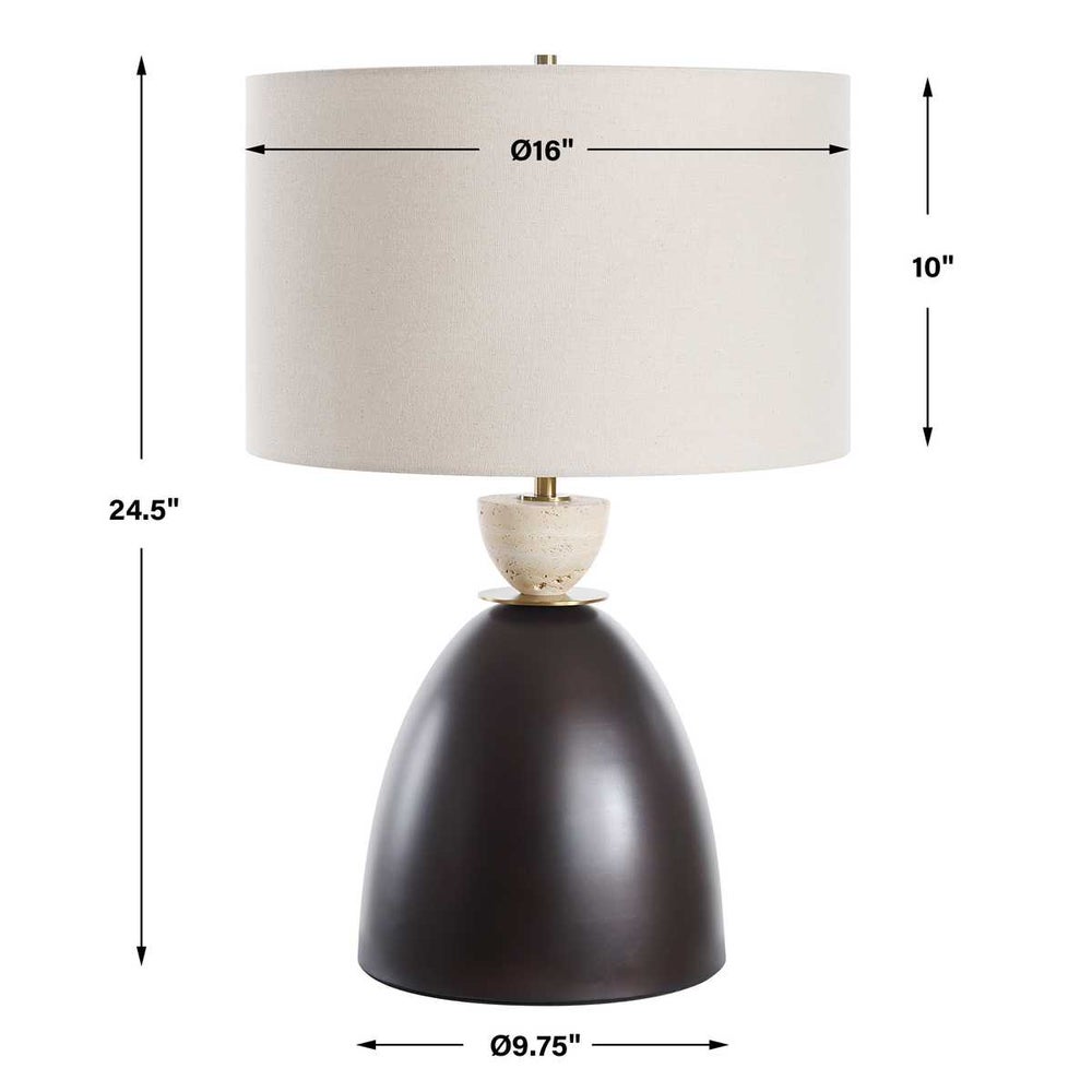 Corsari 25 in. Travertine Table Lamp
